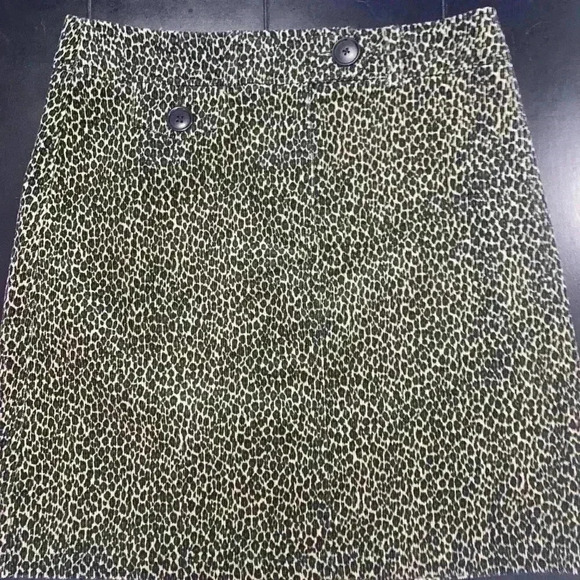Harold's Corduroy Cheetah Print Mini Skirt PRISTINE Size 8 - Picture 8 of 8